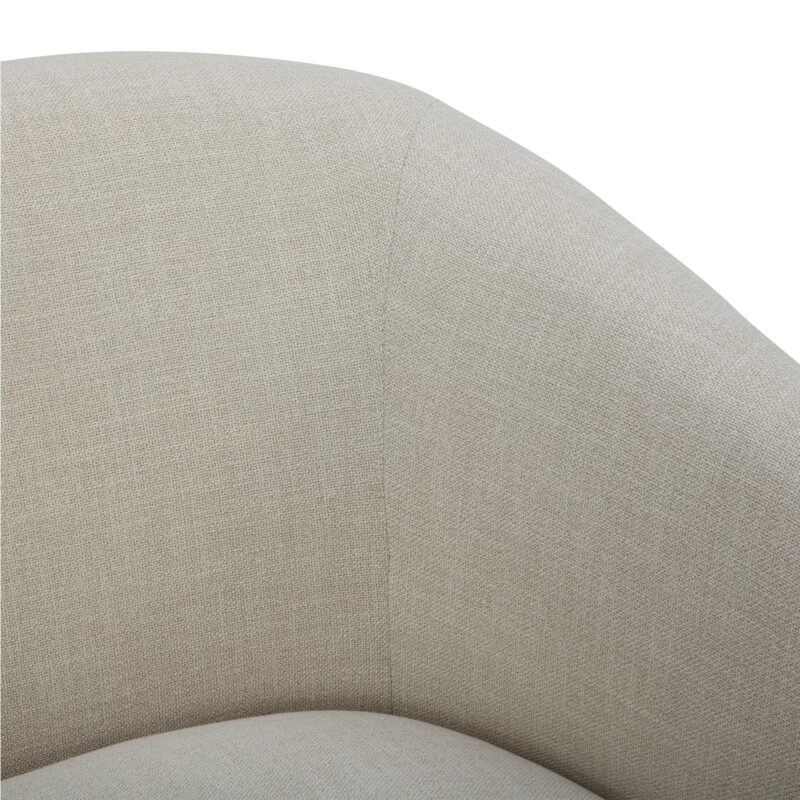 Better Homes and Gardens Bradford Wooden Base Modern Swivel Chair, Linen - Image 9