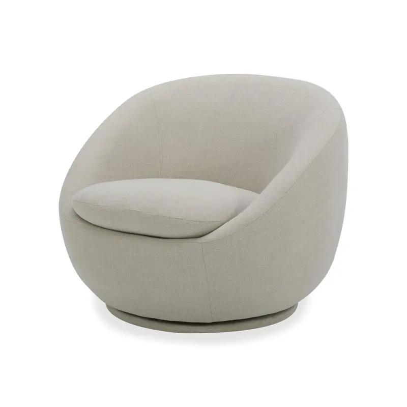 Better Homes and Gardens Mira Swivel Chair, Linen - Image 2