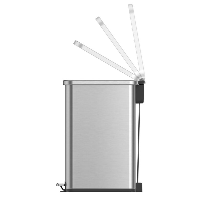 Better Homes and Gardens 13.2 Gallon Slim Kitchen Trash Can, Stainless Steel Kitchen Step Trash Can - Image 5