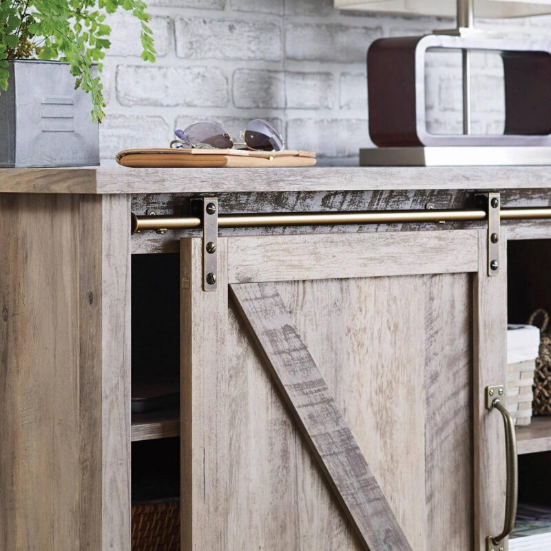 Better Homes and Gardens Modern Farmhouse TV Stand for TVs up to 70 , Rustic Gray - Image 12