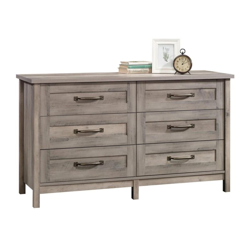 Better Homes and Gardens Modern Farmhouse 6-Drawer Dresser, Rustic Gray Finish - Image 4