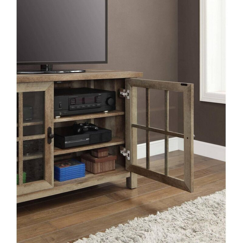 Better Homes and Gardens Oxford Square TV Stand for TVs up to 55 , Rustic Brown - Image 2