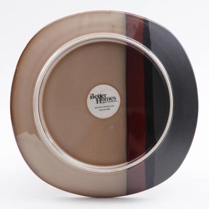 Better Homes and Gardens Bazaar Dinnerware, Brown, Set of 16 - Image 7