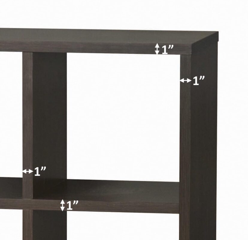 Better Homes and Gardens 8-Cube Organizer with Metal Base, Espresso - Image 4