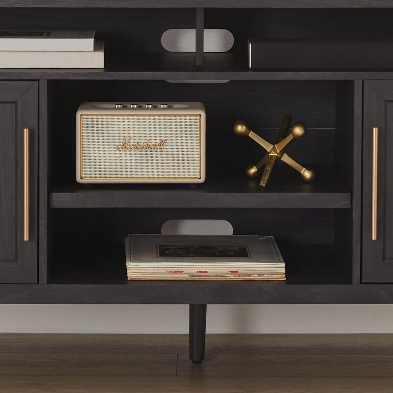 Better Homes and Gardens Oaklee TV Stand for TVs up to 70a , Charcoal Finish - Image 5