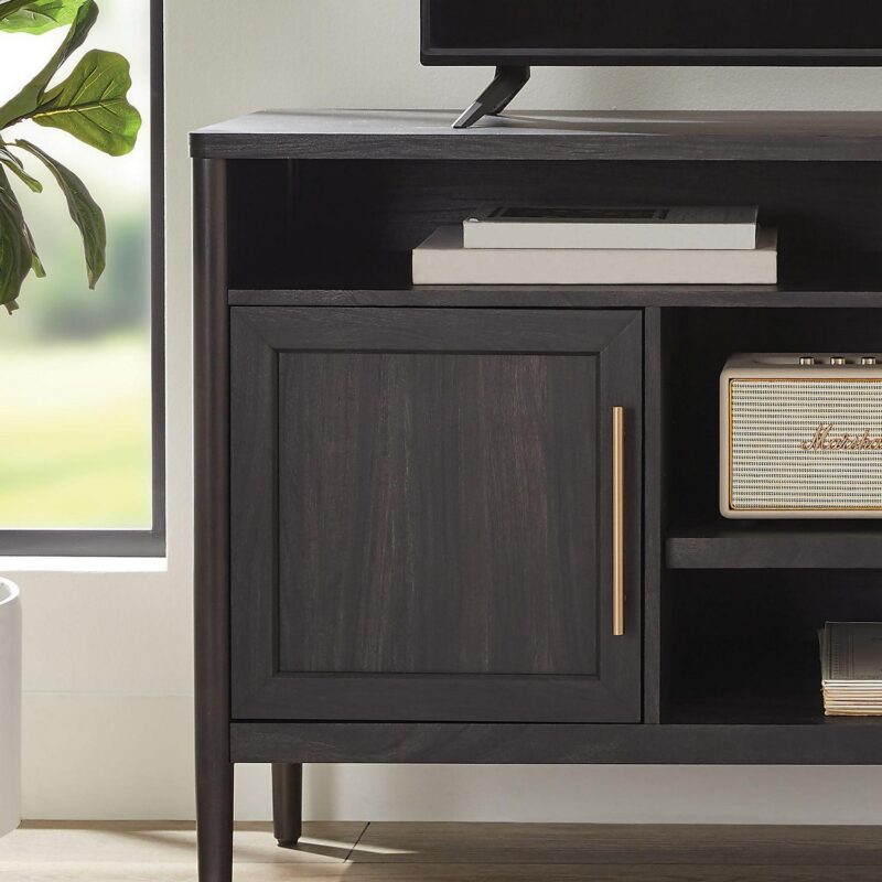 Better Homes and Gardens Oaklee TV Stand for TVs up to 70a , Charcoal Finish - Image 4