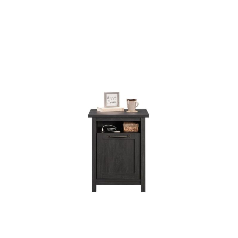 Better Homes and Gardens Modern Farmhouse USB Side Table, Black Finish - Image 12