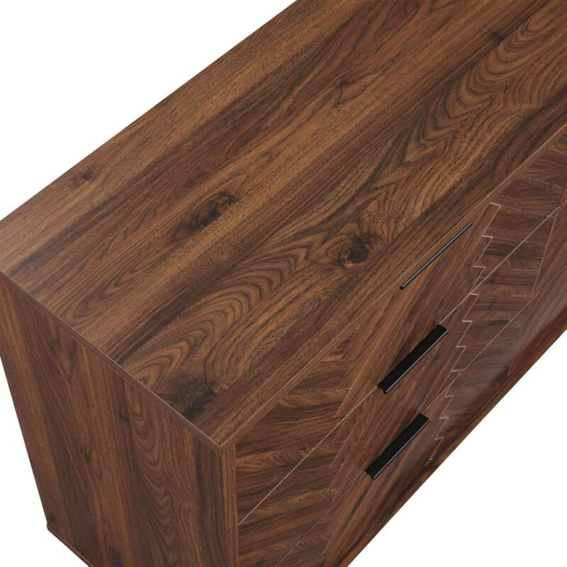 Better Homes and Gardens Wyatt Geo 6-drawer Dresser, Walnut Finish - Image 6