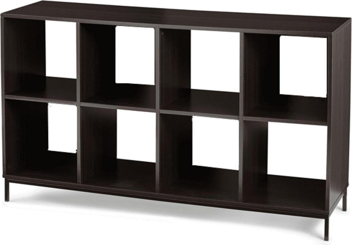 Better Homes and Gardens 8-Cube Organizer with Metal Base, Espresso - Image 2