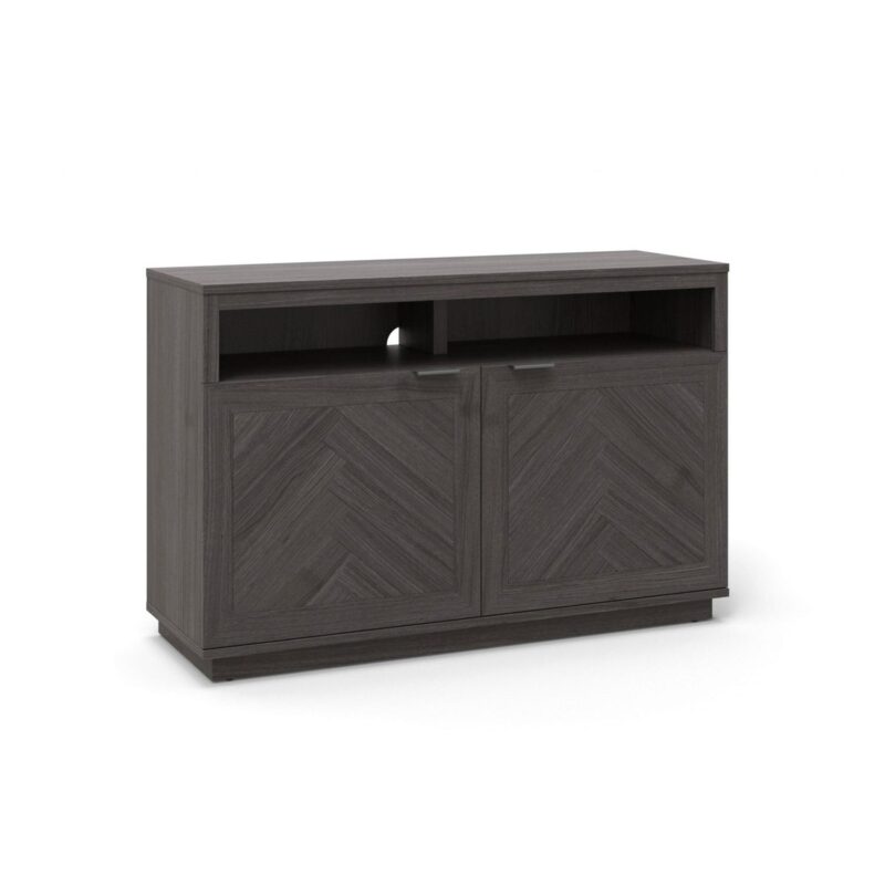 Better Homes and Gardens Herringbone TV Stand for TVs up to 55a , Gray - Image 5