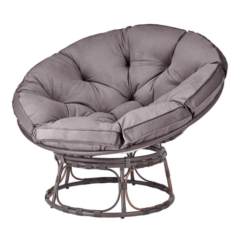 Better Homes and Gardens Papasan Chair, Charcoal Gray - Image 3