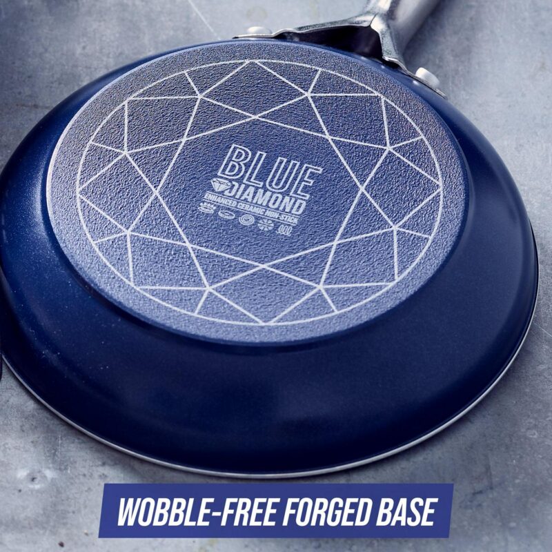 Blue Diamond Cookware 20pc Set, Blue - Image 6