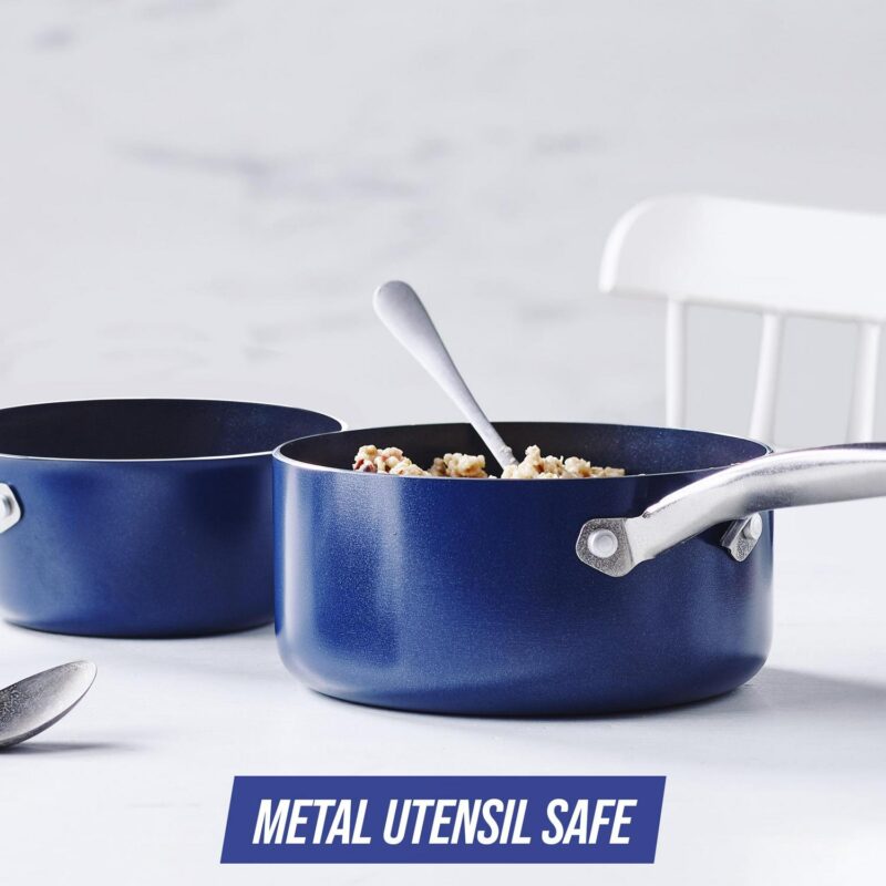 Blue Diamond Cookware 20pc Set, Blue - Image 7