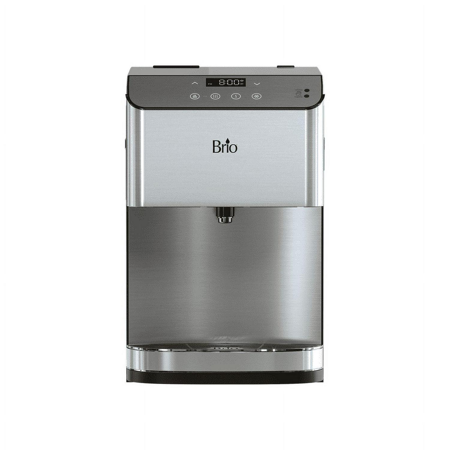 Brio 3-Stage Filtration Water Countertop Dispenser Tri-Temp Digital, Connects to your water line, Height 19.3 1 Brio 3-Stage Filtration Water Countertop Dispenser Tri-Temp Digital, Connects to your water line, Height 19.3