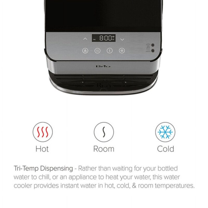 Brio 3-Stage Filtration Water Countertop Dispenser Tri-Temp Digital, Connects to your water line, Height 19.3 - Image 6