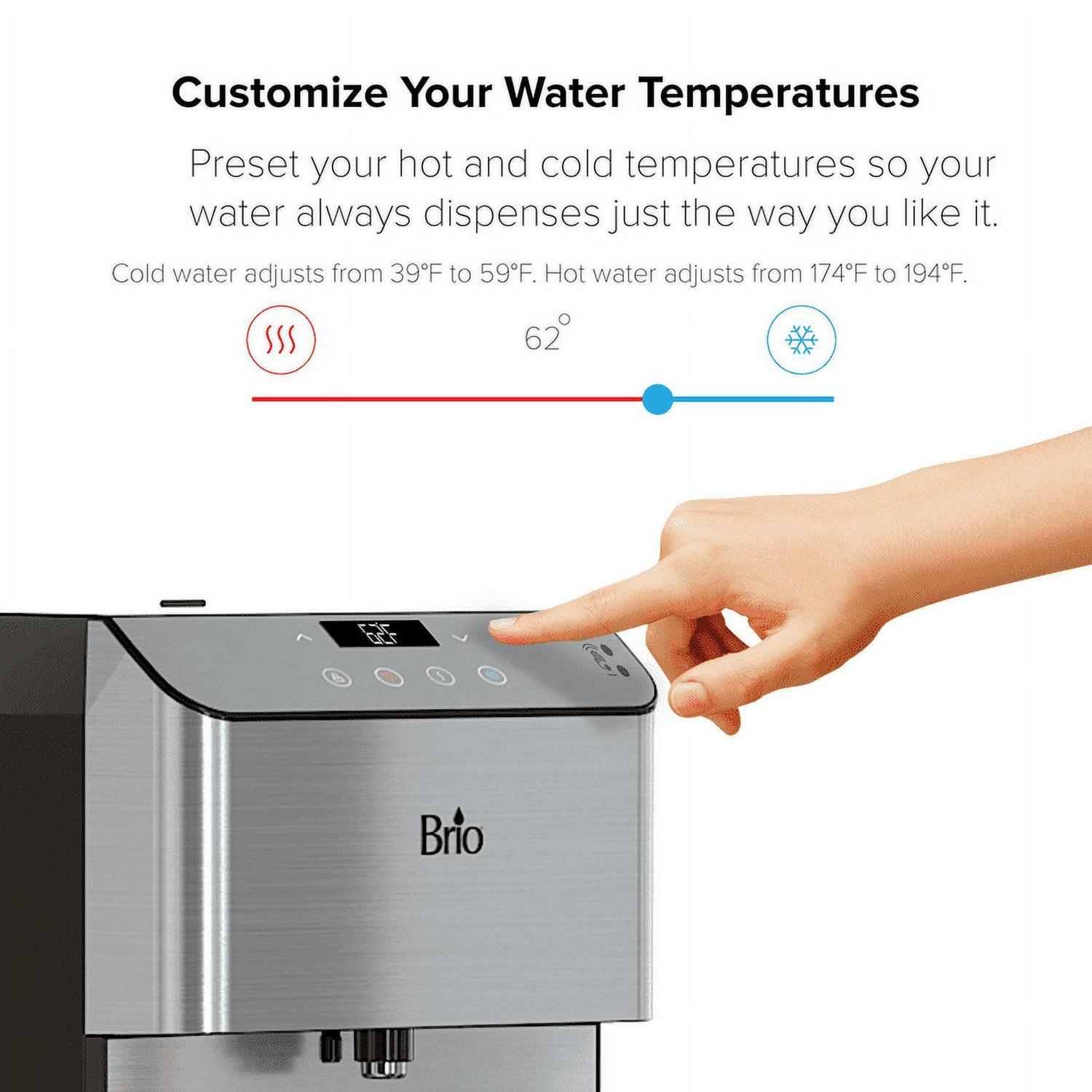 Brio 3-Stage Filtration Water Countertop Dispenser Tri-Temp Digital, Connects to your water line, Height 19.3 5 Brio 3-Stage Filtration Water Countertop Dispenser Tri-Temp Digital, Connects to your water line, Height 19.3 - Image 5