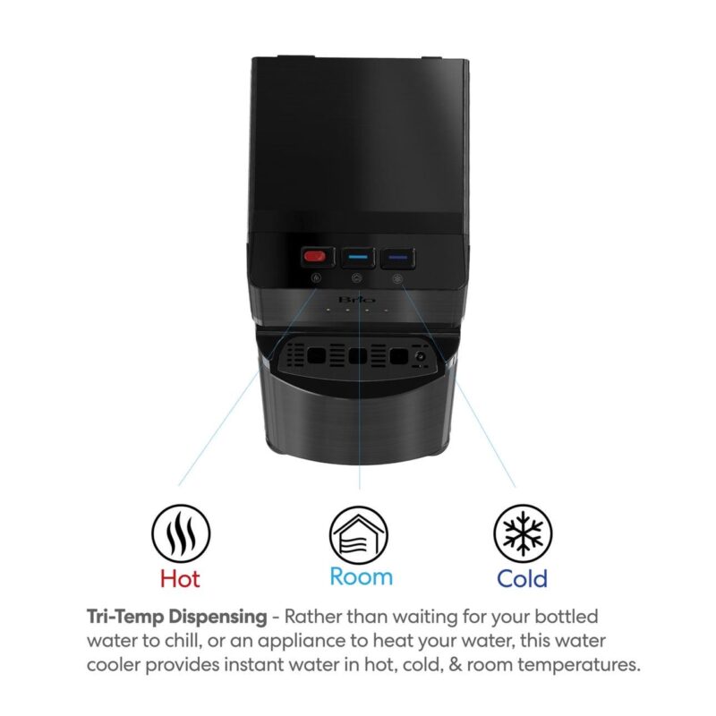 Brio 500 Series 2-Stage Filtration Water Dispenser Tri-Temp Digital, Connects to your water line, Height 41.05 - Image 4