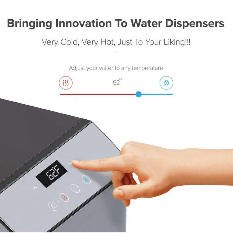Brio 700 Series Bottom Load Hot, Cold and Room Water Cooler - Self Clean Ozone - Tri Temp W/Touch Dispense - Set Custom Temperature 39A -59A F Cold and 174A a 194A F Hot - Image 3