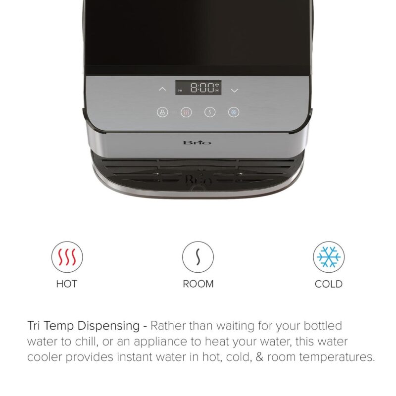 Brio 700 Series Countertop 3-Stage Water Cooler Dispenser, Connects to your water line, Height 19.3 - Image 4