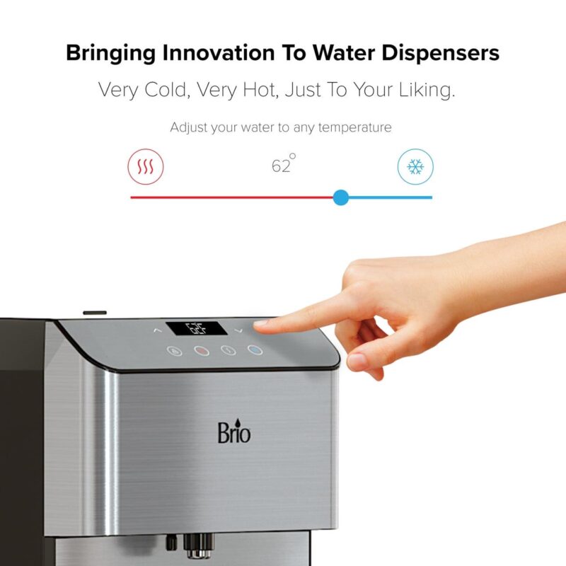 Brio 700 Series Countertop 3-Stage Water Cooler Dispenser, Connects to your water line, Height 19.3 - Image 5