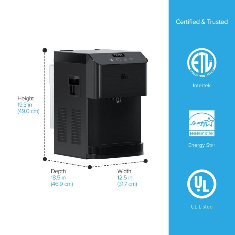 Brio 700 Series Moderna Touchless 3-Stage Filtration Water Dispenser, Connects to your water line, Height 19.3 - Image 8