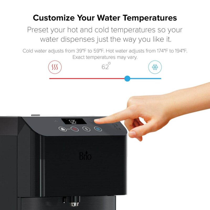Brio 700 Series Moderna Touchless 3-Stage Filtration Water Dispenser, Connects to your water line, Height 19.3 - Image 5