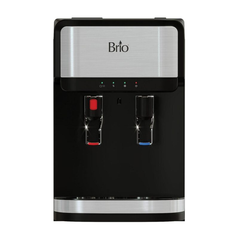 Brio CLCTPOU320UVF3P Countertop Water Dispenser with 3-Stage Filtration, Product Actual Height 19.3
