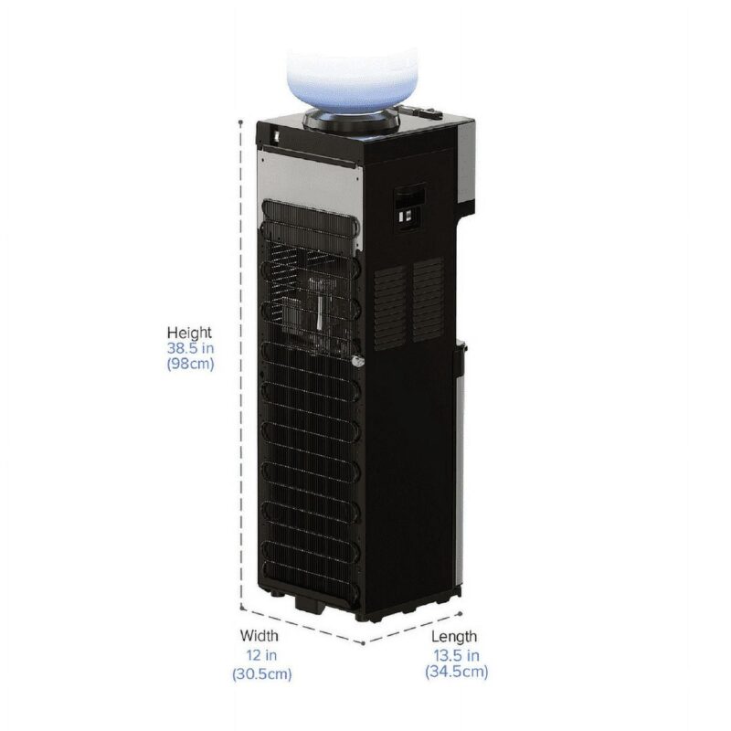 Brio Top Loading Water Cooler Dispenser - Hot and Cold Water, Child Safety Lock, Holds 3/5 Gallon Bottles - UL/Energy Star Approved - Image 2