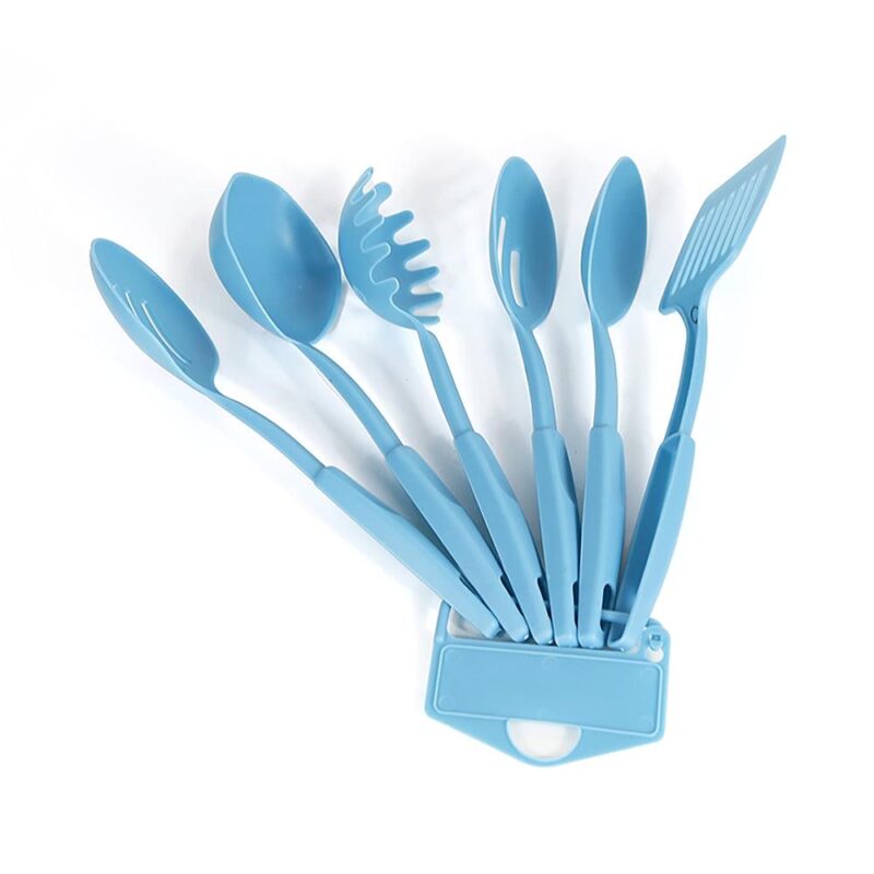 CACAGOO Small Nonstick 13 Piece Kitchen Cookware Pots and Frying Sauce Pans Set, PFAS-Free, Dishwasher , Turquoise - Image 5