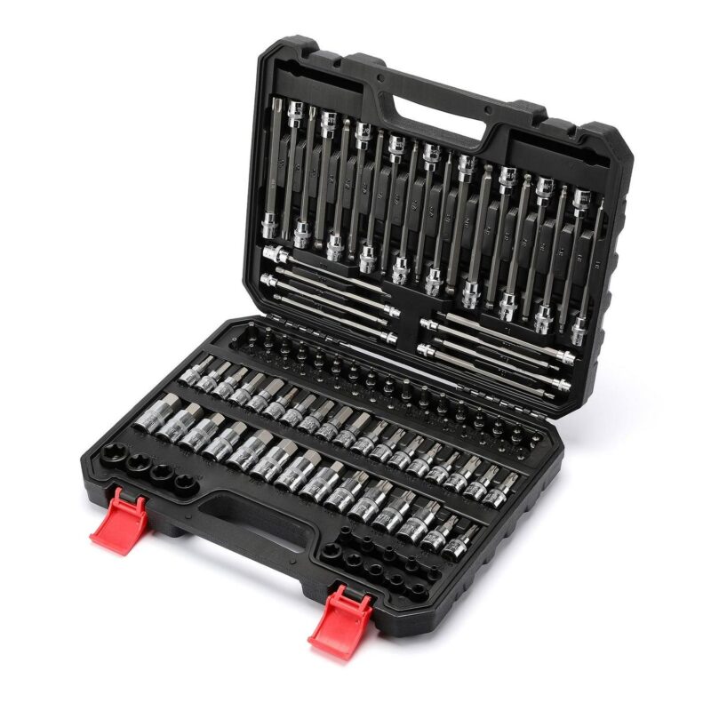 CASOMAN 107-Piece Bit Socket Set, 1/4 , 3/8  and 1/2  Drive, Torx/Extra Long Torx/Tamper Proof Torx/Hex/Ball End Hex, SAE/Metric, S2 Steel Bits - Image 6