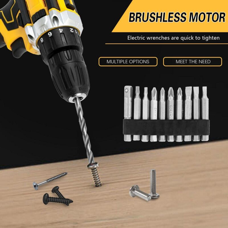CATGOOD Tool Set with 21V Cordless Drill, Drill Set with 2 Batteries and Charger, 120 PCS Electric Power Drill Impact Drill, Tool Set with Drill for DIY Screwdriver and Drilling - Image 2