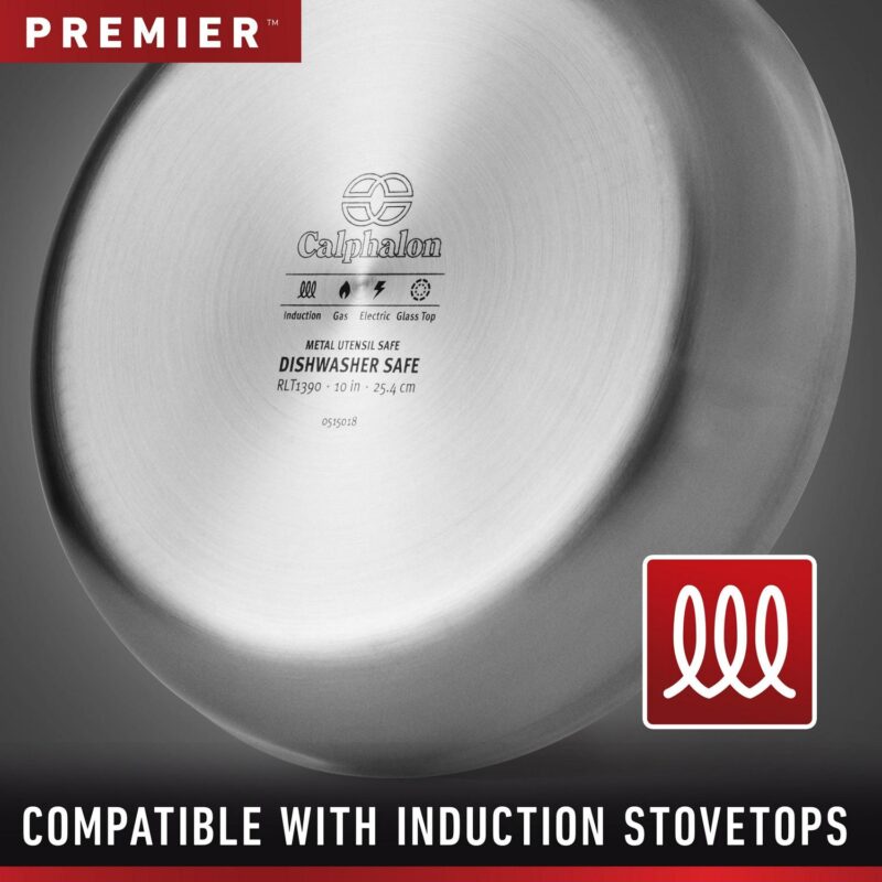 CalphalonA Premiera c Stainless Steel Cookware Set, 11-Piece Set - Image 6