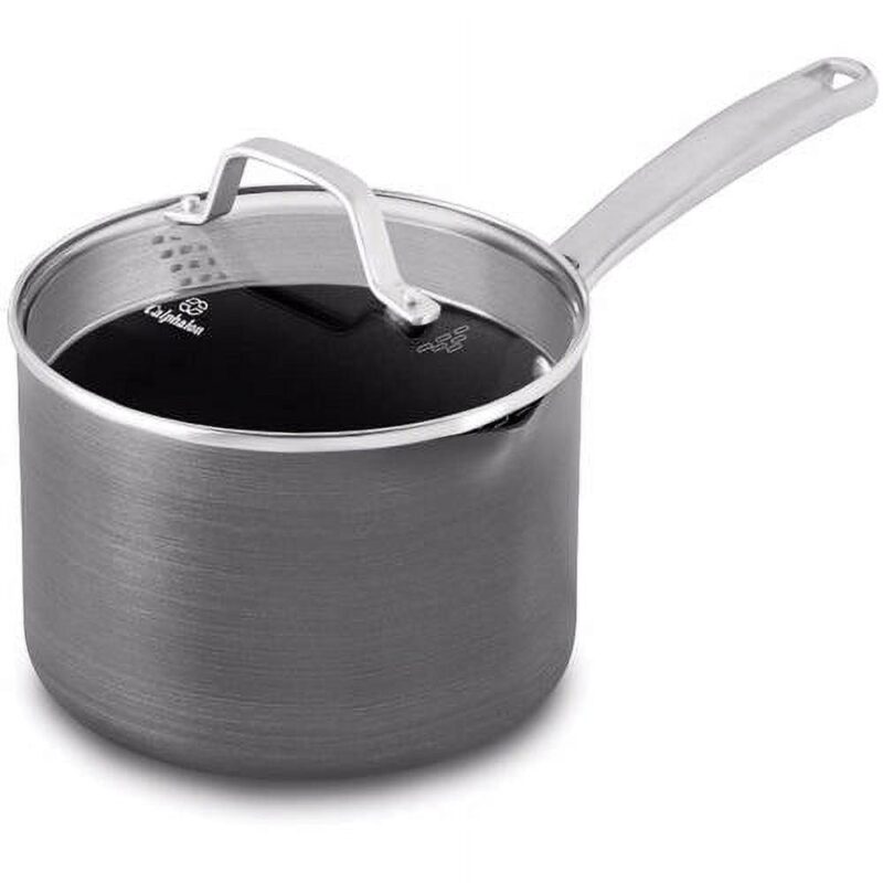 Calphalon 10-Piece Nonstick Kitchen Cookware Set w/ Stay-Cool Handle, Gray - Image 4