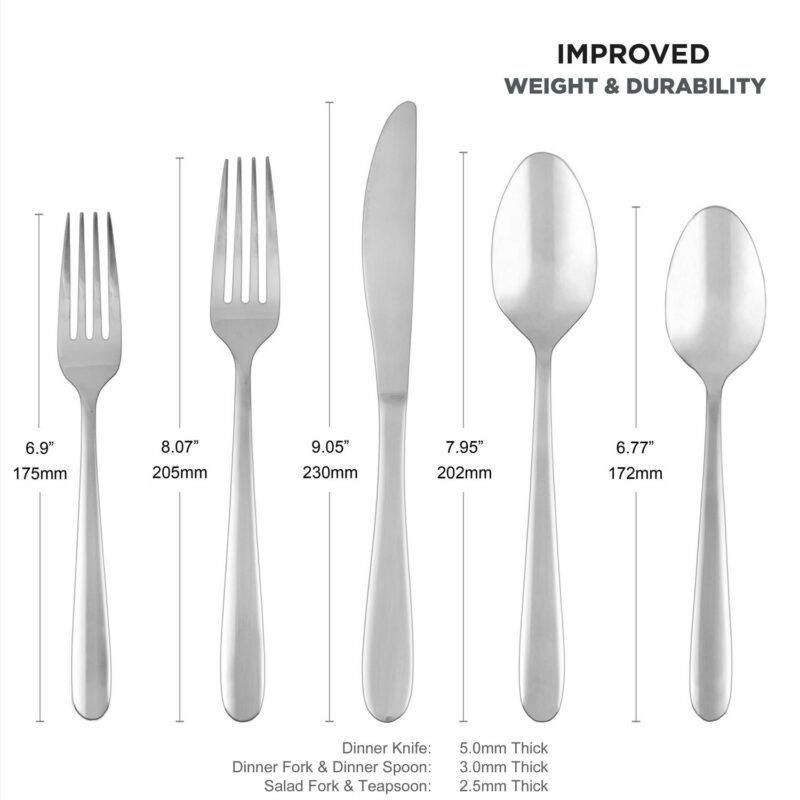 Cambridge Haledon Mirror 77-Piece Expanded Flatware Set (Service for 12) - Image 2