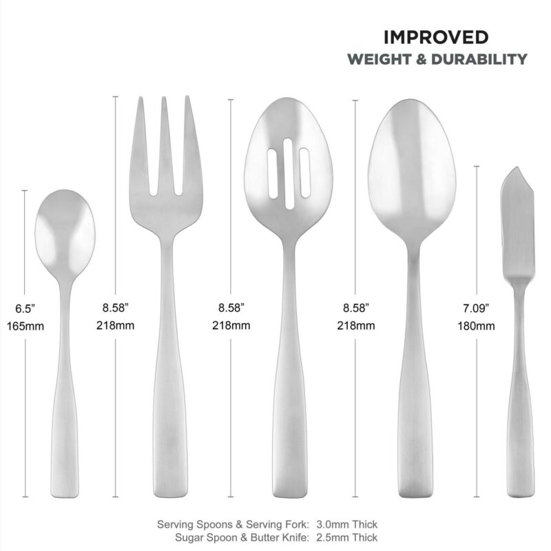 Cambridge Revive Satin 77-Piece Expanded Flatware Set (Service for 12) - Image 3