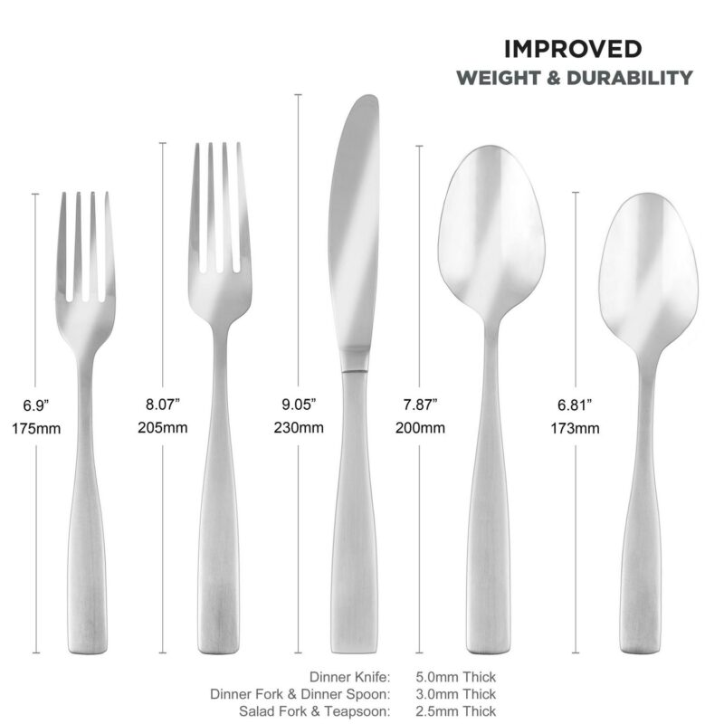 Cambridge Revive Satin 77-Piece Expanded Flatware Set (Service for 12) - Image 2