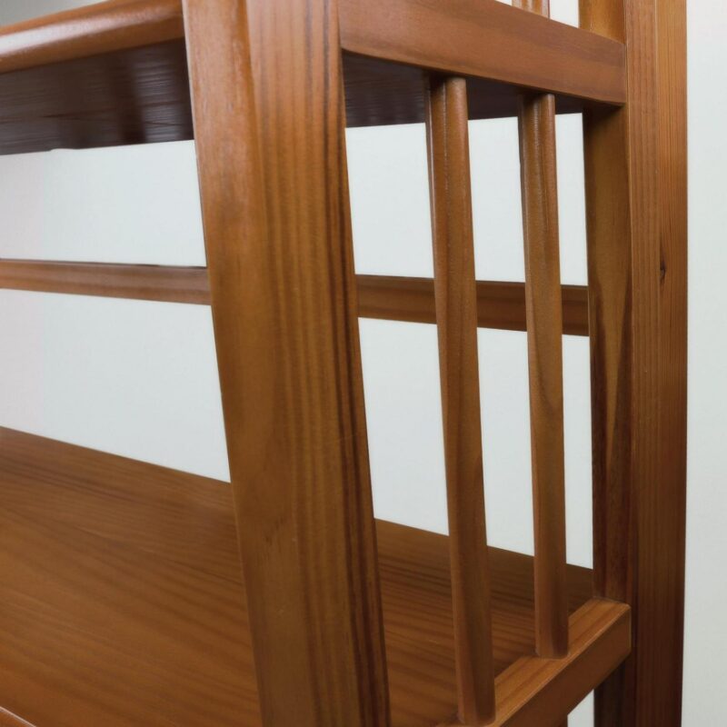 Casual Home 3-Shelf Folding Stackable Bookcase 27.5  Wide-Finish:Black - Image 12