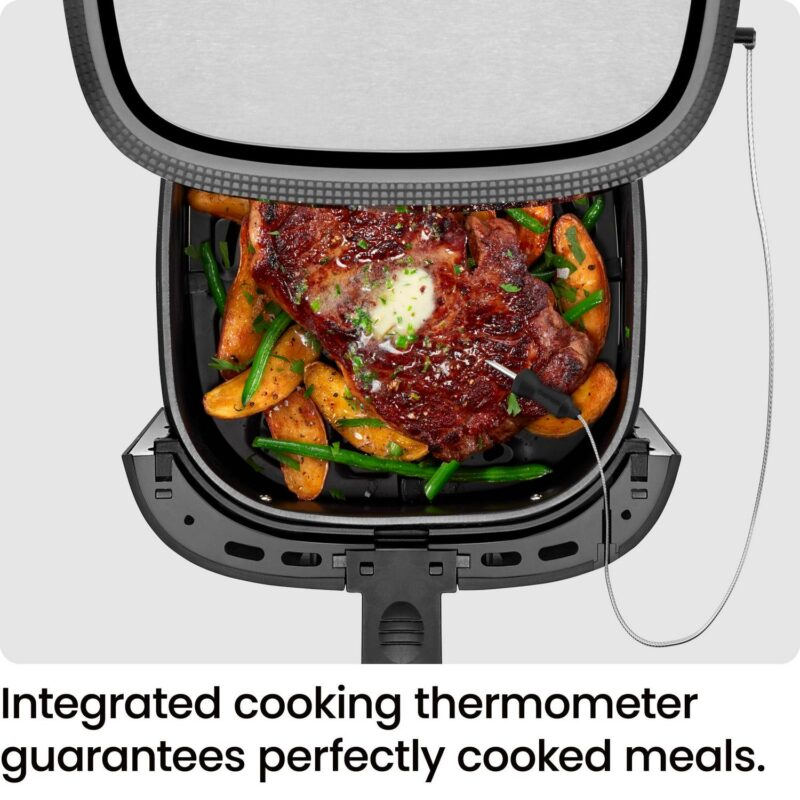Chefman ExacTemp 5 Qt. Digital Air Fryer with Temperature Probe - Stainless Steel, New - Image 3