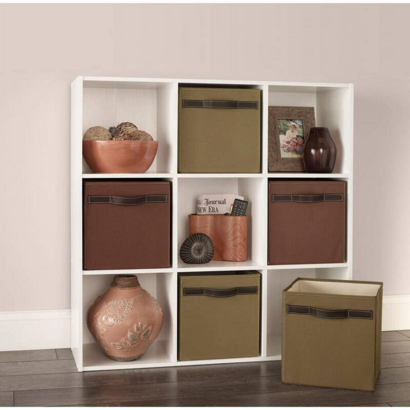 ClosetMaid 9 Cube Wood Stackable Bookcase Display Shelf Organizer, White - Image 3