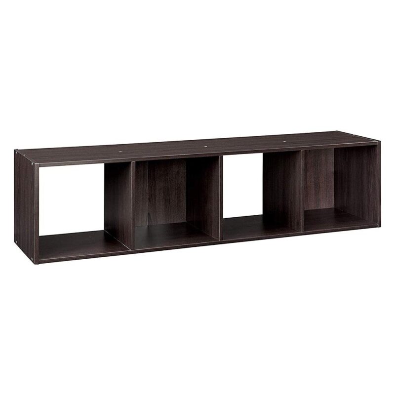 Closetmaid Decorative Stackable 4-Cube Cubeicals Organizer Storage, Espresso - Image 2