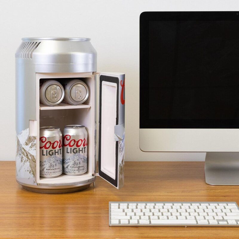 Coors Light 8 Can AC/DC Personal Mini Cooler Portable Mini Fridge Refrigerator - Image 3