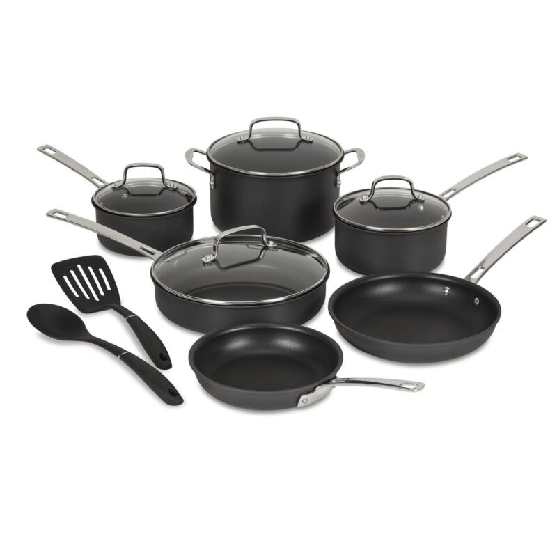 Cuisinart AdvantageA Pro Dishwasher Safe Hard Anodized Cookware 12-Piece Set, DS92-12