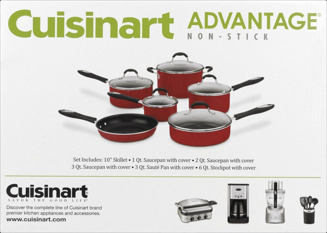 Cuisinart Advantage Non-stick 11 Piece Cookware Set - Image 8