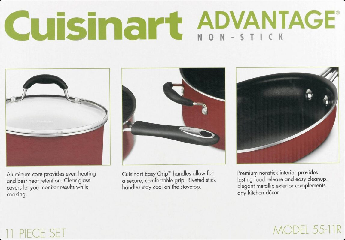 Cuisinart Advantage Non-stick 11 Piece Cookware Set - Image 7
