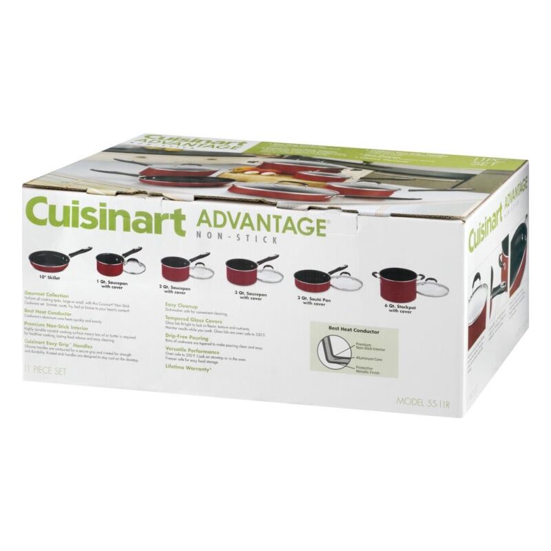 Cuisinart Advantage Non-stick 11 Piece Cookware Set - Image 4