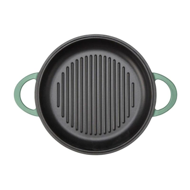 Cuisinart Chef's Classic Enameled Cast Iron 2-in-1 Multipurpose Set | Sage Green - Image 4
