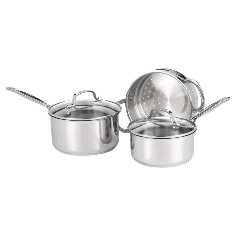 Cuisinart Chef's Classic Stainless Cookware 11 Piece Set, 77-11G - Image 5