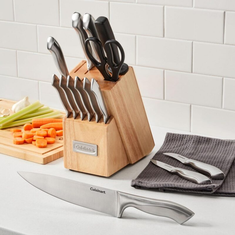 Cuisinart Classic 15pc Stainless Steel Knife Block Set, CE88SS-15P3 - Image 5