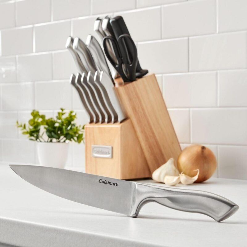 Cuisinart Classic 15pc Stainless Steel Knife Block Set, CE88SS-15P3 - Image 6