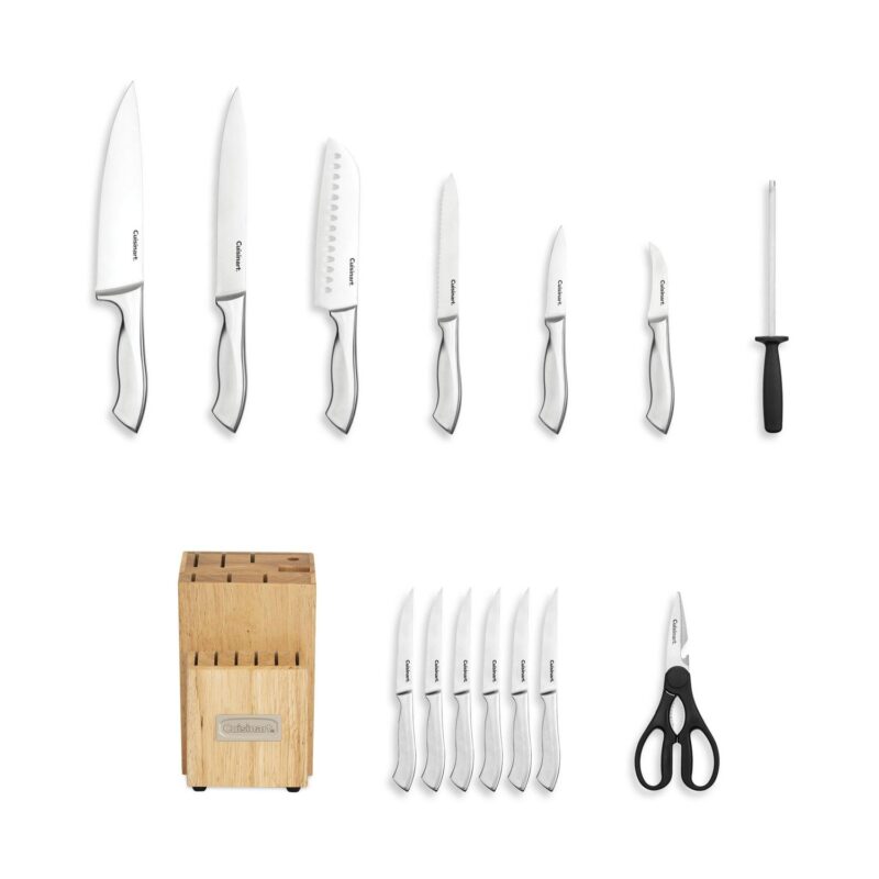 Cuisinart Classic 15pc Stainless Steel Knife Block Set, CE88SS-15P3 - Image 3
